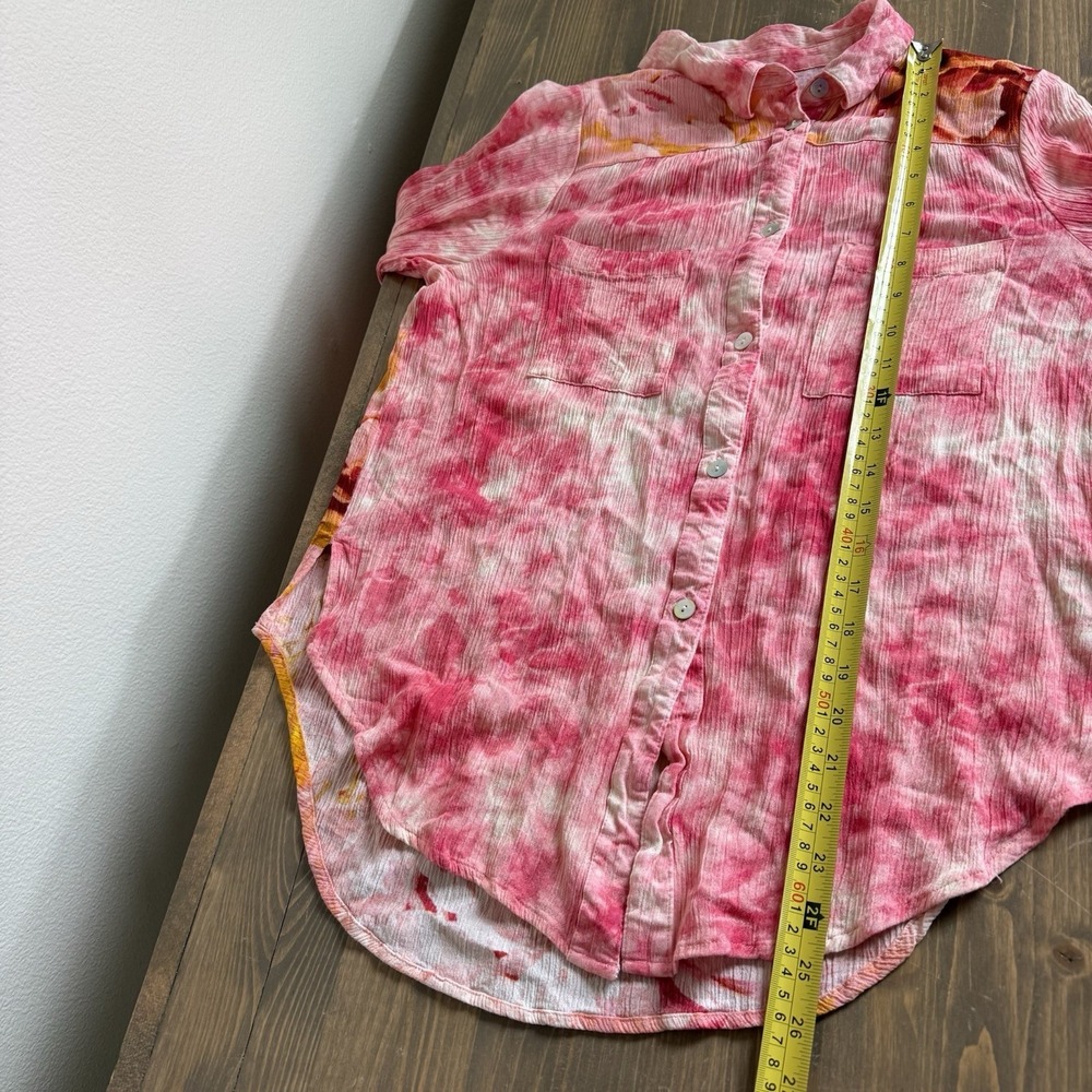 Fig & Flower Anthropologie Women's Medium Floral Long Sleeve Button Up‎ Shirt - Picture 7 of 7